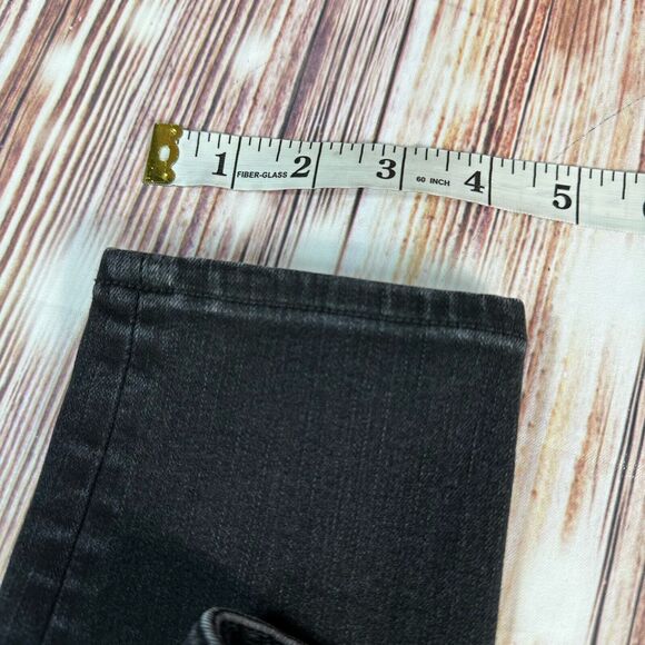 American Eagle SUPER HI RISE JEGGING Size 8 Short Black Jeans Denim Pants 26x24 - Picture 8 of 13